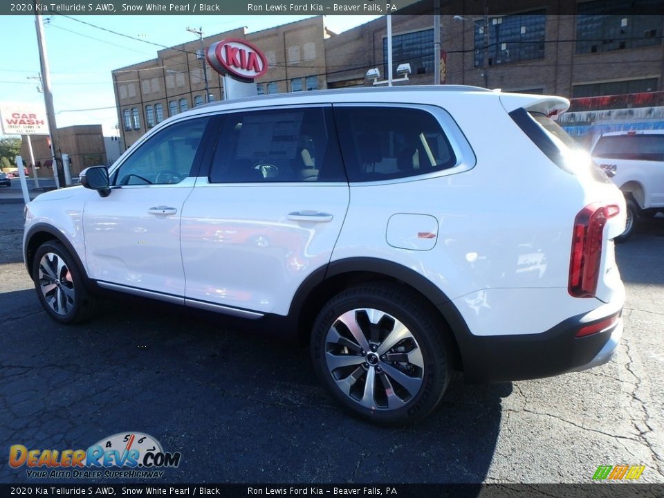 2020 Kia Telluride S AWD Snow White Pearl / Black Photo #5