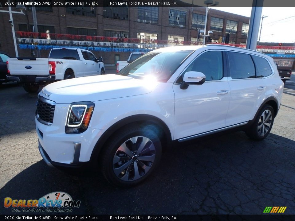 2020 Kia Telluride S AWD Snow White Pearl / Black Photo #7