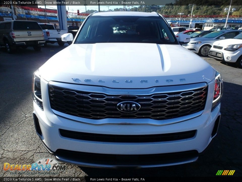 2020 Kia Telluride S AWD Snow White Pearl / Black Photo #8
