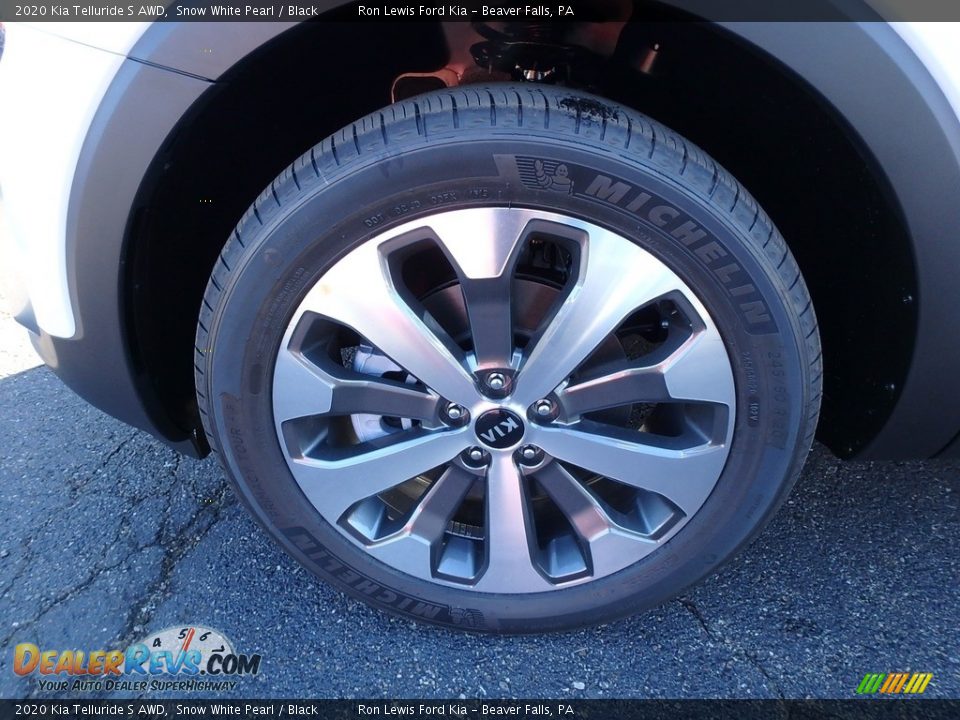 2020 Kia Telluride S AWD Snow White Pearl / Black Photo #10