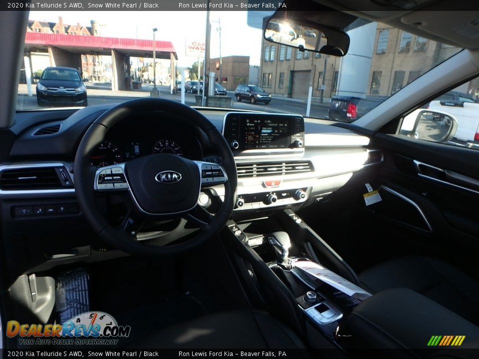 2020 Kia Telluride S AWD Snow White Pearl / Black Photo #14