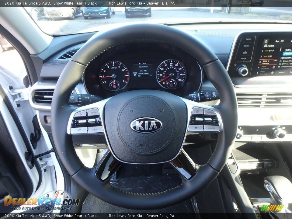 2020 Kia Telluride S AWD Snow White Pearl / Black Photo #17