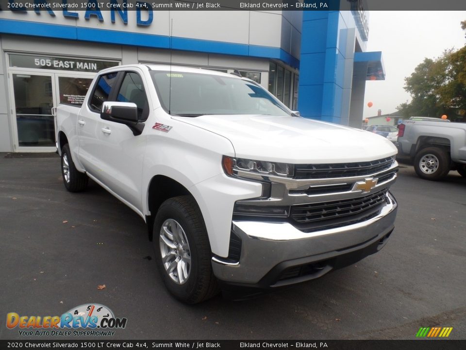 2020 Chevrolet Silverado 1500 LT Crew Cab 4x4 Summit White / Jet Black Photo #3