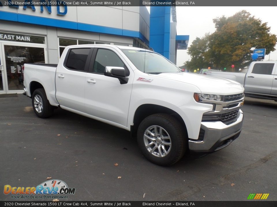 2020 Chevrolet Silverado 1500 LT Crew Cab 4x4 Summit White / Jet Black Photo #4