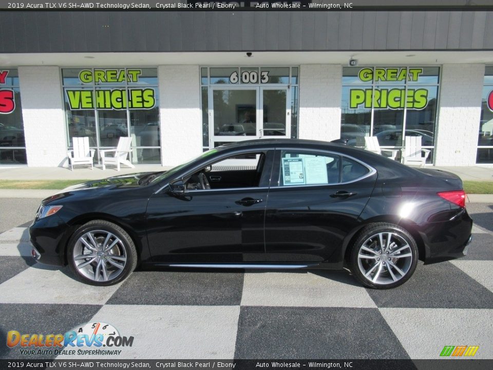 2019 Acura TLX V6 SH-AWD Technology Sedan Crystal Black Pearl / Ebony Photo #1