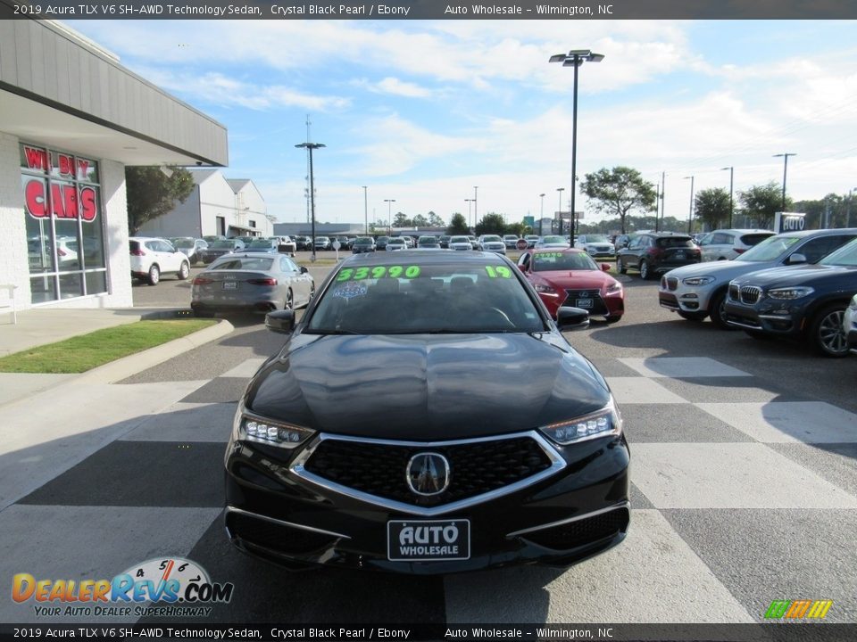 2019 Acura TLX V6 SH-AWD Technology Sedan Crystal Black Pearl / Ebony Photo #2