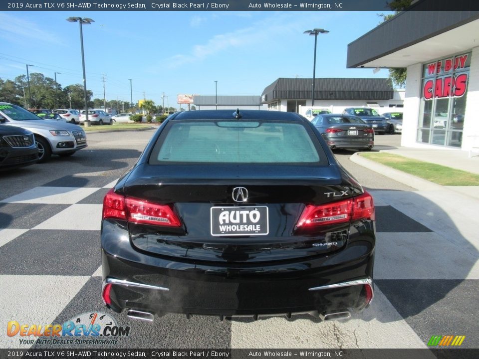 2019 Acura TLX V6 SH-AWD Technology Sedan Crystal Black Pearl / Ebony Photo #4