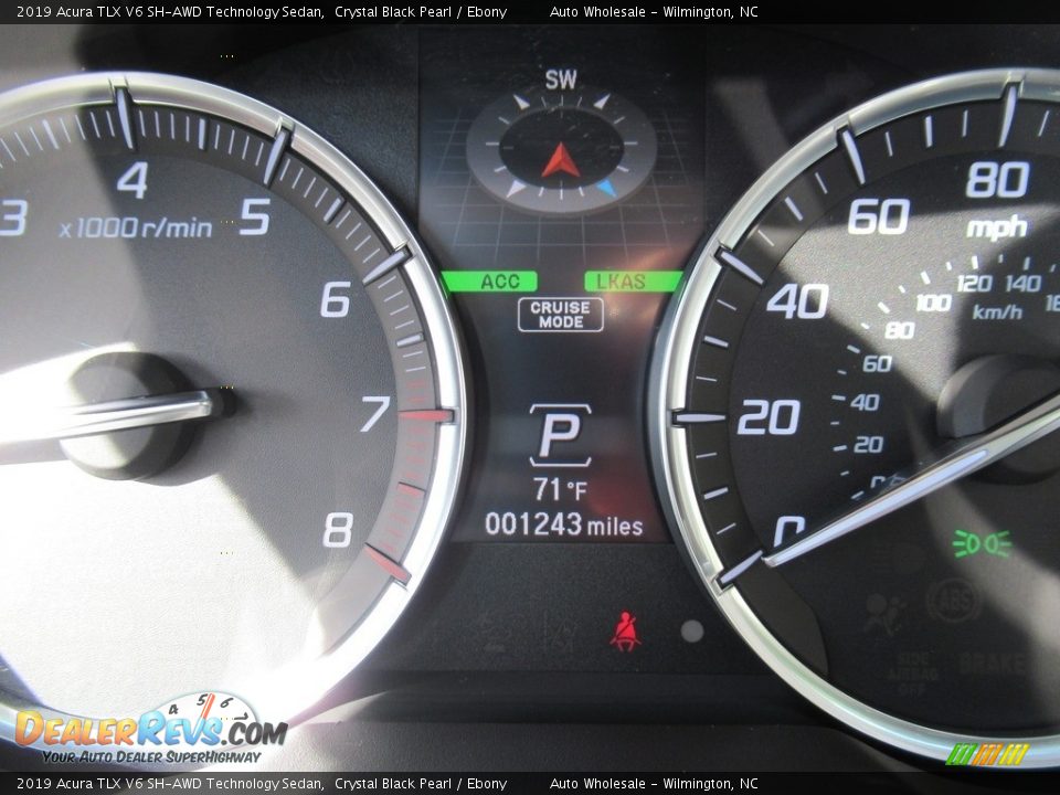 2019 Acura TLX V6 SH-AWD Technology Sedan Crystal Black Pearl / Ebony Photo #15