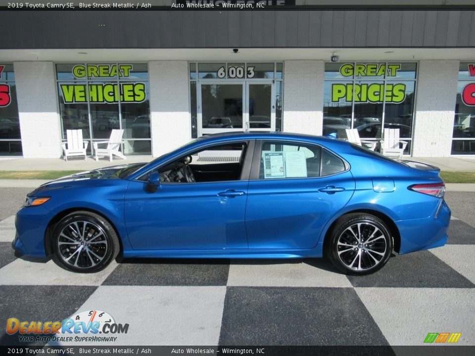 2019 Toyota Camry SE Blue Streak Metallic / Ash Photo #1