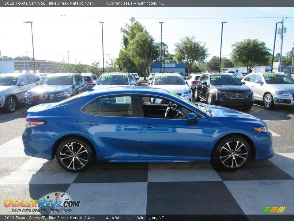 2019 Toyota Camry SE Blue Streak Metallic / Ash Photo #3