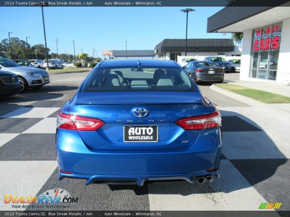 2019 Toyota Camry SE Blue Streak Metallic / Ash Photo #4