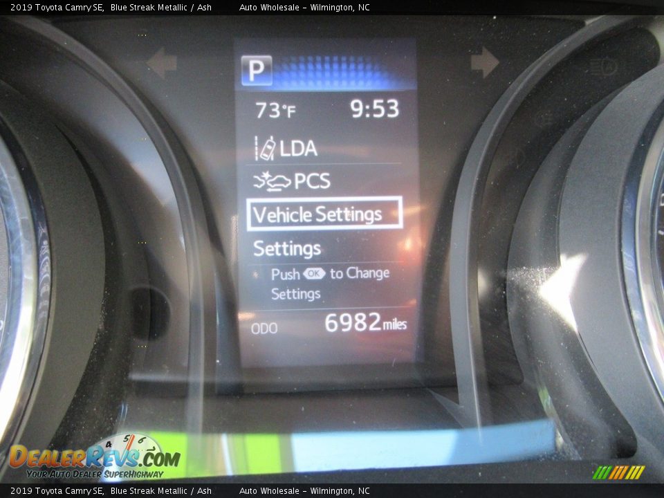 2019 Toyota Camry SE Blue Streak Metallic / Ash Photo #15
