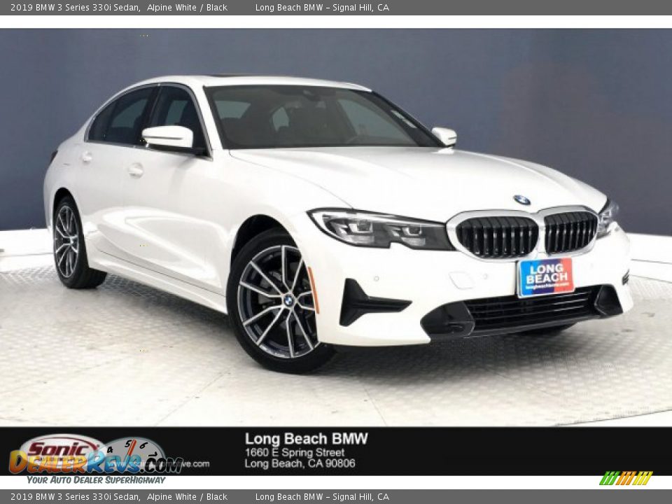 2019 BMW 3 Series 330i Sedan Alpine White / Black Photo #1