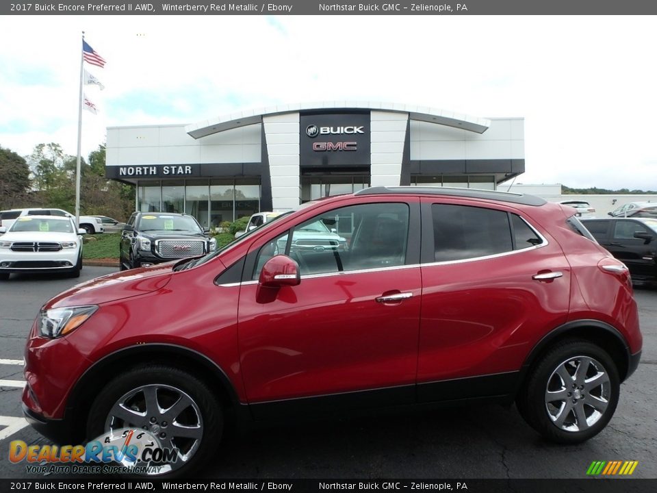 2017 Buick Encore Preferred II AWD Winterberry Red Metallic / Ebony Photo #1