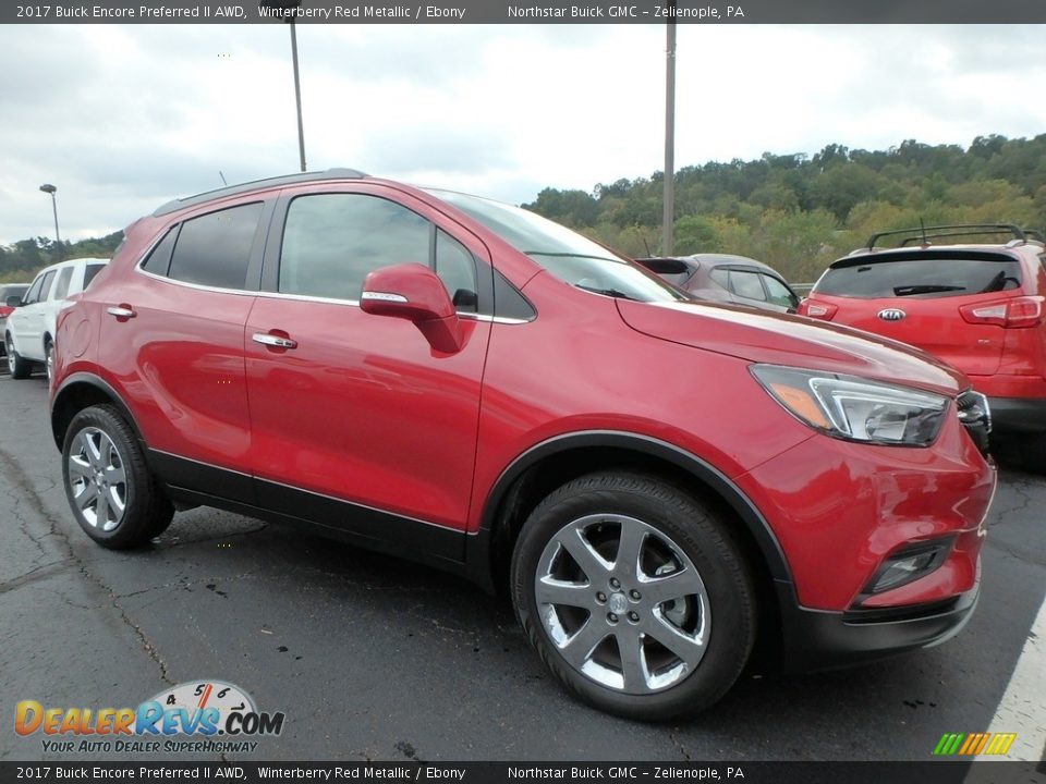 2017 Buick Encore Preferred II AWD Winterberry Red Metallic / Ebony Photo #4