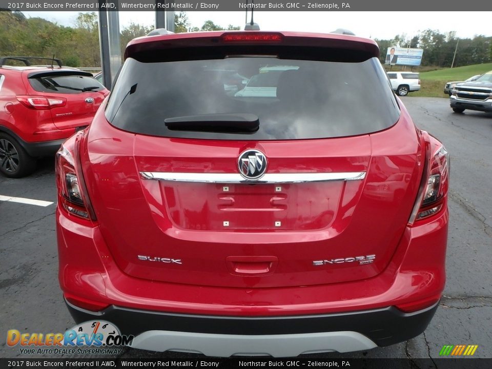 2017 Buick Encore Preferred II AWD Winterberry Red Metallic / Ebony Photo #9