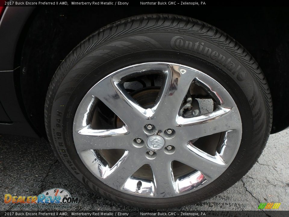 2017 Buick Encore Preferred II AWD Winterberry Red Metallic / Ebony Photo #13