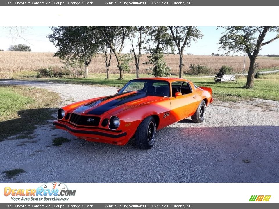 1977 Chevrolet Camaro Z28 Coupe Orange / Black Photo #7