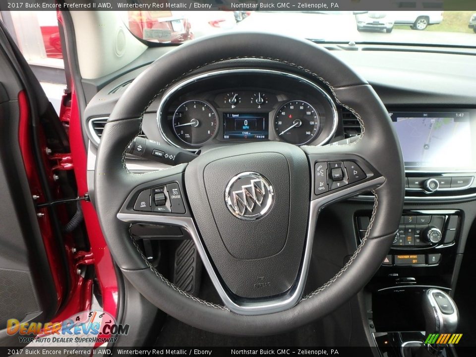 2017 Buick Encore Preferred II AWD Winterberry Red Metallic / Ebony Photo #23