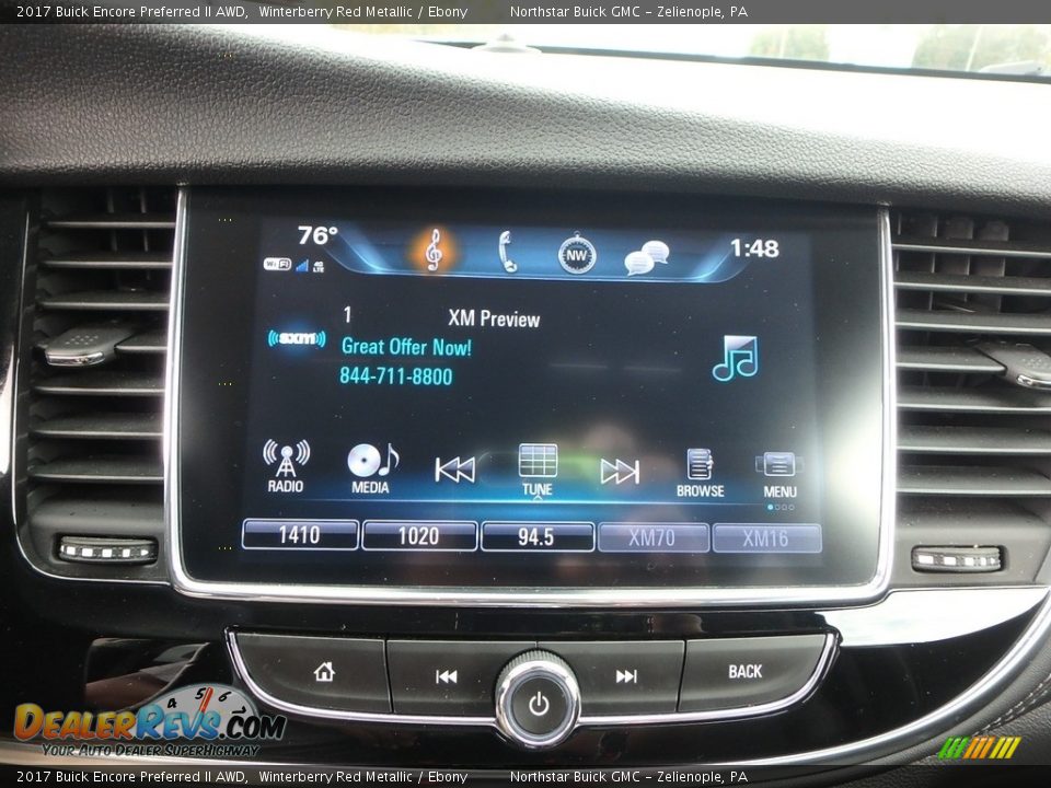 2017 Buick Encore Preferred II AWD Winterberry Red Metallic / Ebony Photo #27