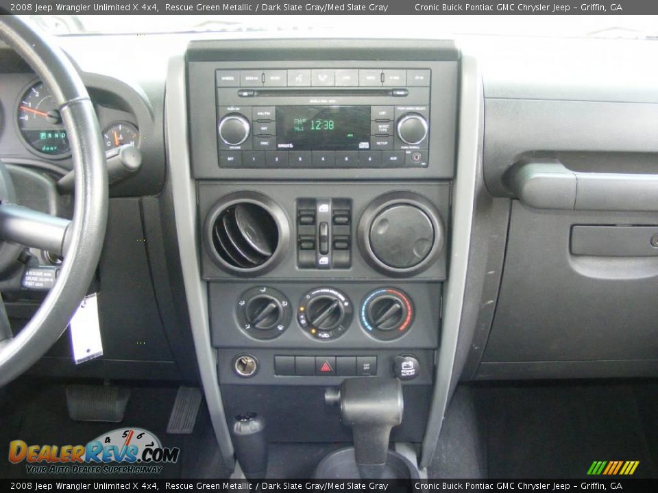 2008 Jeep Wrangler Unlimited X 4x4 Rescue Green Metallic / Dark Slate Gray/Med Slate Gray Photo #24