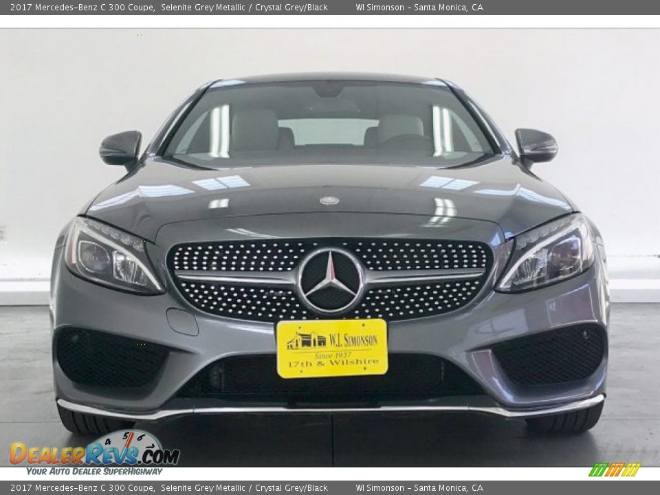 2017 Mercedes-Benz C 300 Coupe Selenite Grey Metallic / Crystal Grey/Black Photo #2