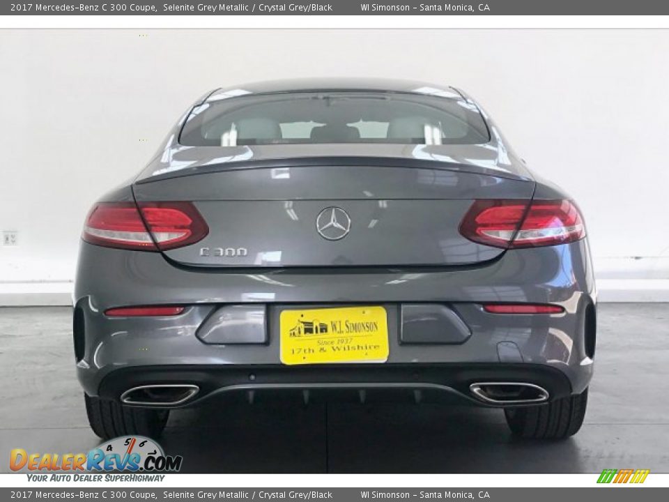 2017 Mercedes-Benz C 300 Coupe Selenite Grey Metallic / Crystal Grey/Black Photo #3