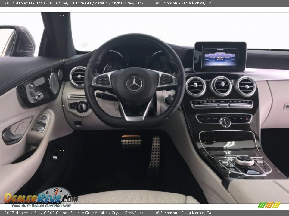 2017 Mercedes-Benz C 300 Coupe Selenite Grey Metallic / Crystal Grey/Black Photo #4