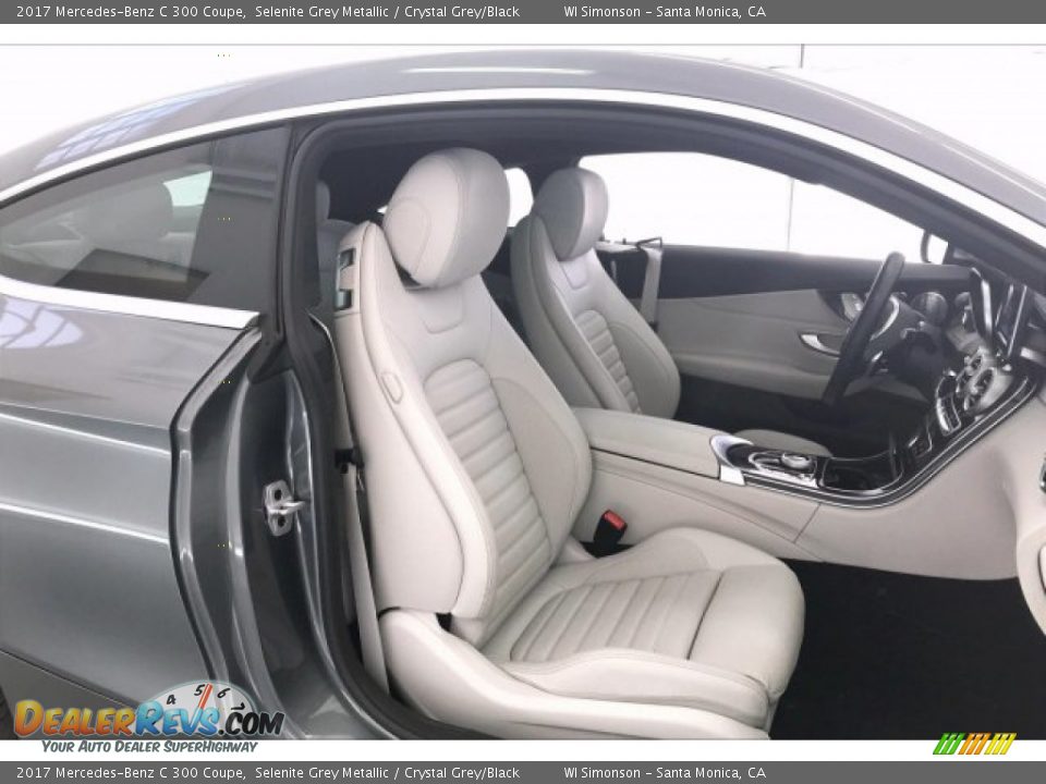 2017 Mercedes-Benz C 300 Coupe Selenite Grey Metallic / Crystal Grey/Black Photo #6