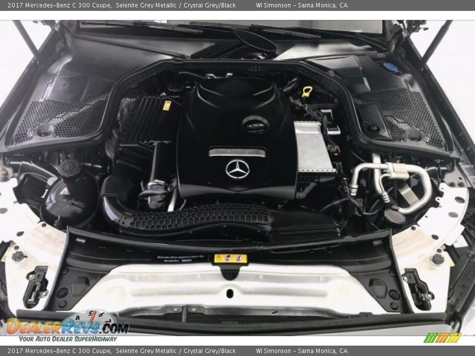 2017 Mercedes-Benz C 300 Coupe Selenite Grey Metallic / Crystal Grey/Black Photo #9