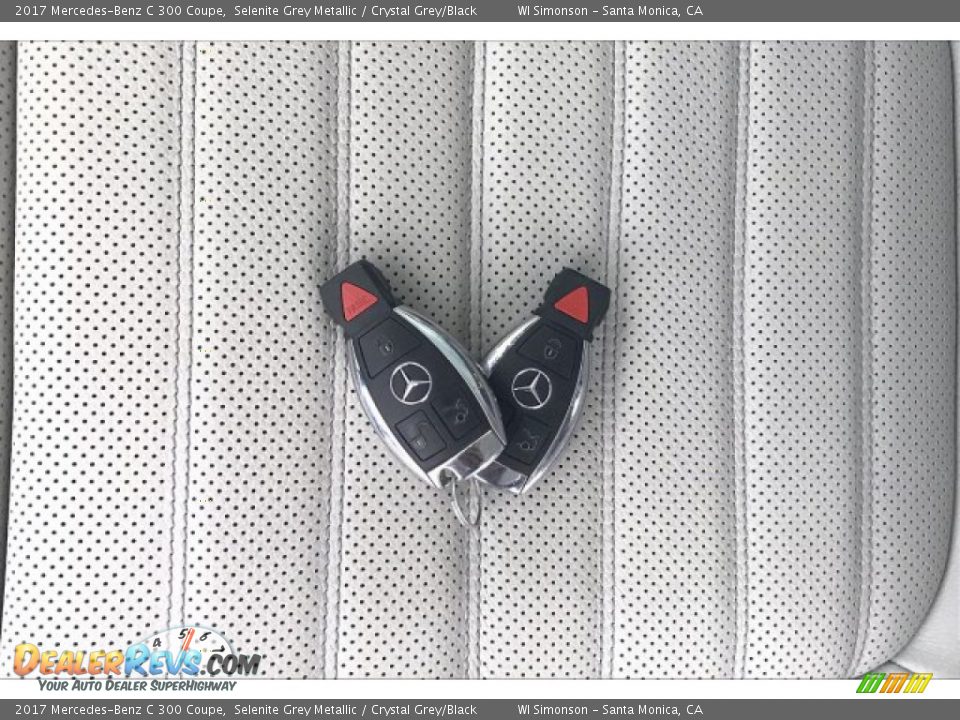 2017 Mercedes-Benz C 300 Coupe Selenite Grey Metallic / Crystal Grey/Black Photo #11