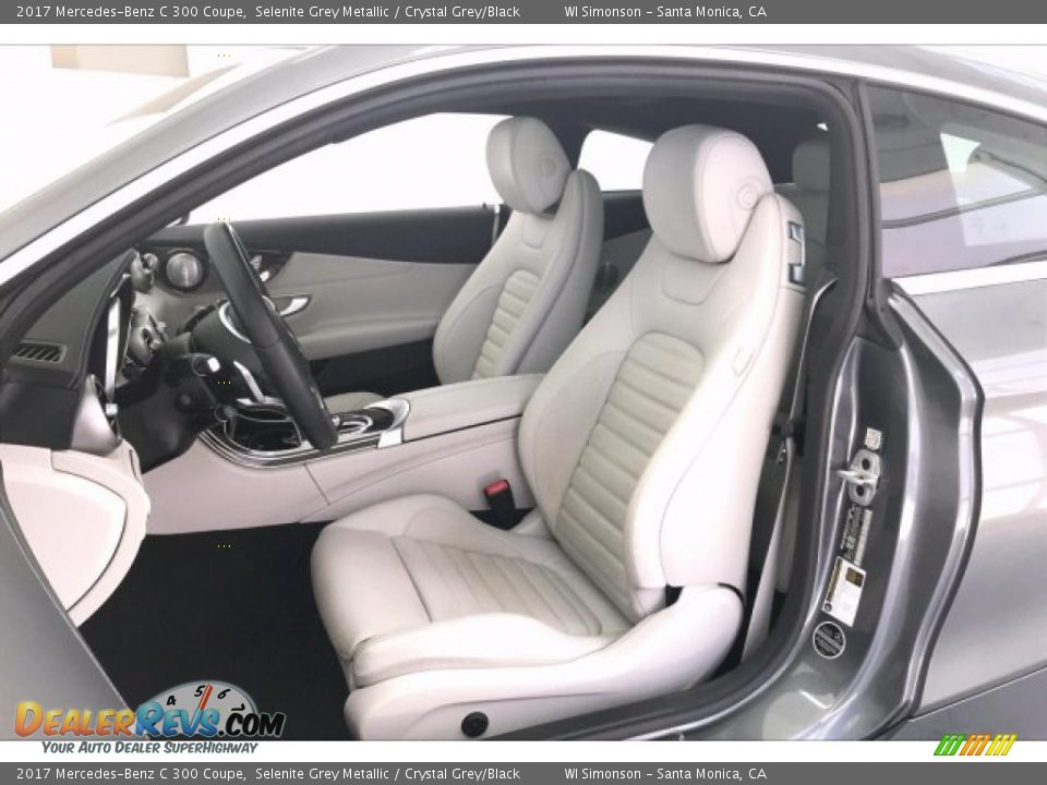 2017 Mercedes-Benz C 300 Coupe Selenite Grey Metallic / Crystal Grey/Black Photo #14