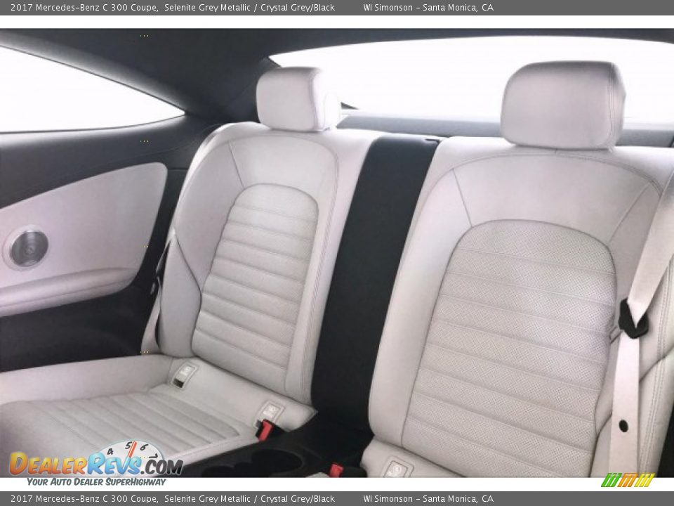 2017 Mercedes-Benz C 300 Coupe Selenite Grey Metallic / Crystal Grey/Black Photo #15