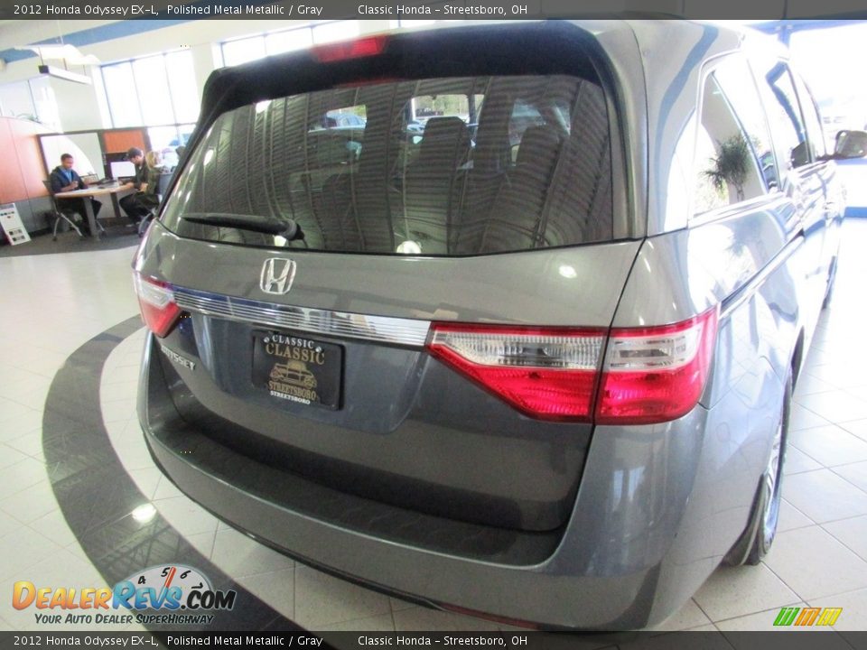 2012 Honda Odyssey EX-L Polished Metal Metallic / Gray Photo #10