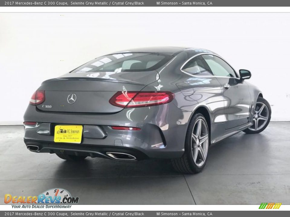 2017 Mercedes-Benz C 300 Coupe Selenite Grey Metallic / Crystal Grey/Black Photo #16