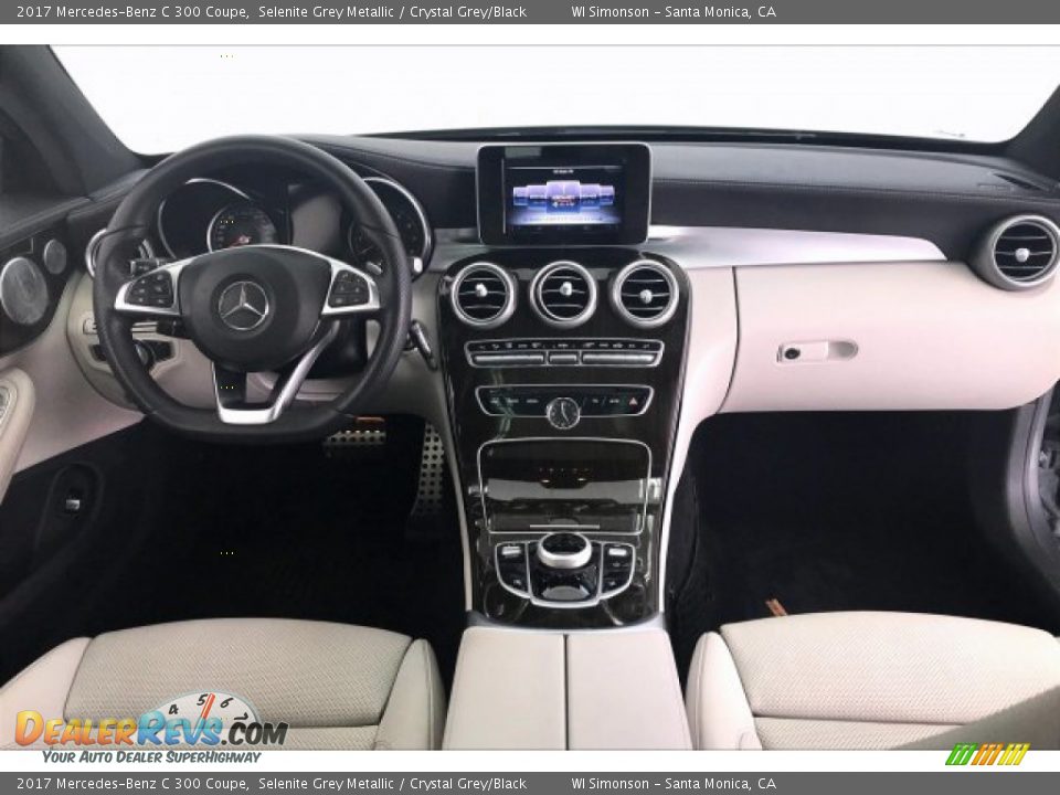 2017 Mercedes-Benz C 300 Coupe Selenite Grey Metallic / Crystal Grey/Black Photo #17