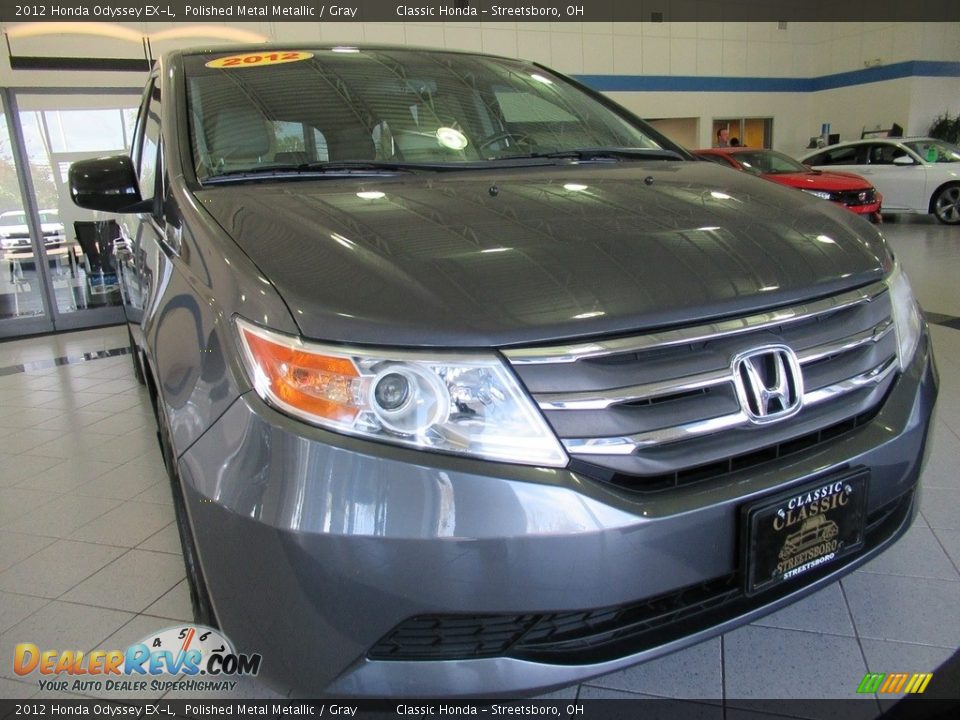2012 Honda Odyssey EX-L Polished Metal Metallic / Gray Photo #12