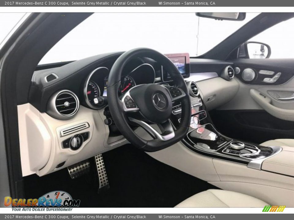 2017 Mercedes-Benz C 300 Coupe Selenite Grey Metallic / Crystal Grey/Black Photo #22