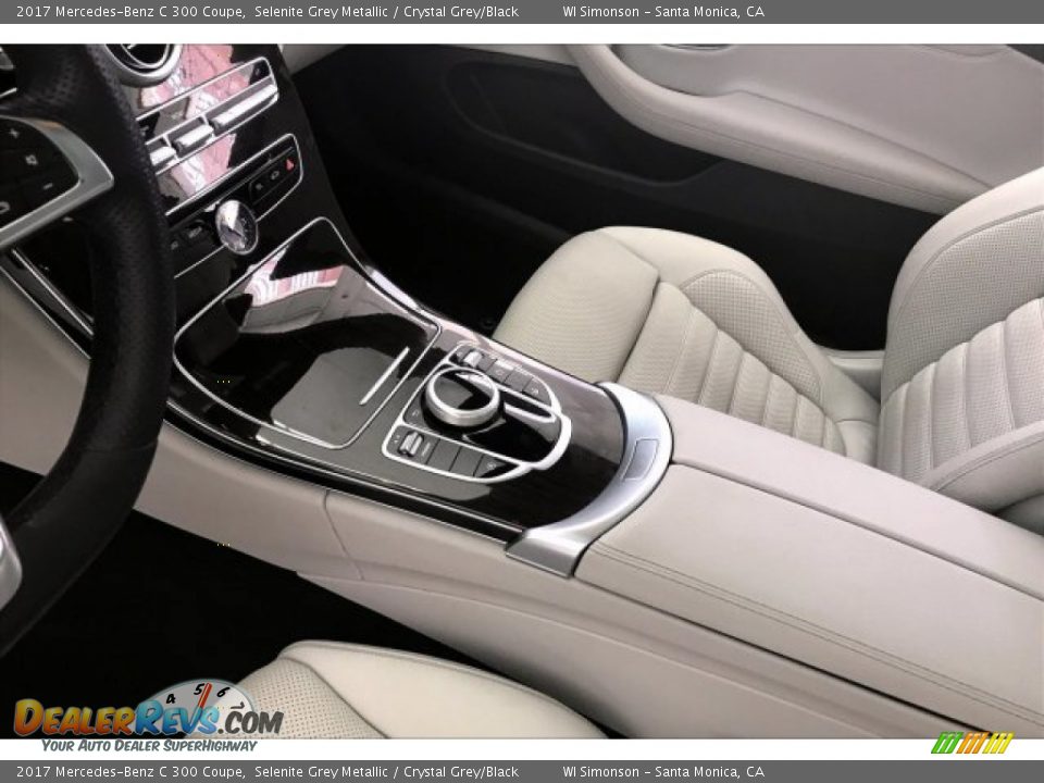 2017 Mercedes-Benz C 300 Coupe Selenite Grey Metallic / Crystal Grey/Black Photo #23