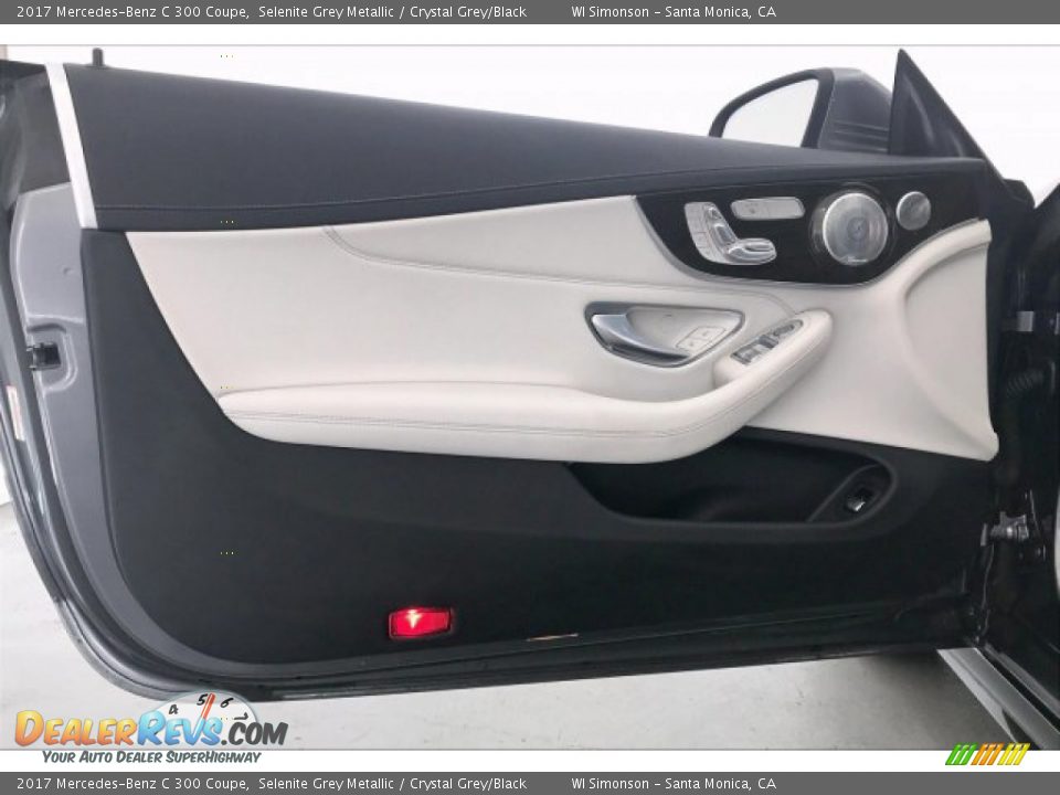 2017 Mercedes-Benz C 300 Coupe Selenite Grey Metallic / Crystal Grey/Black Photo #25