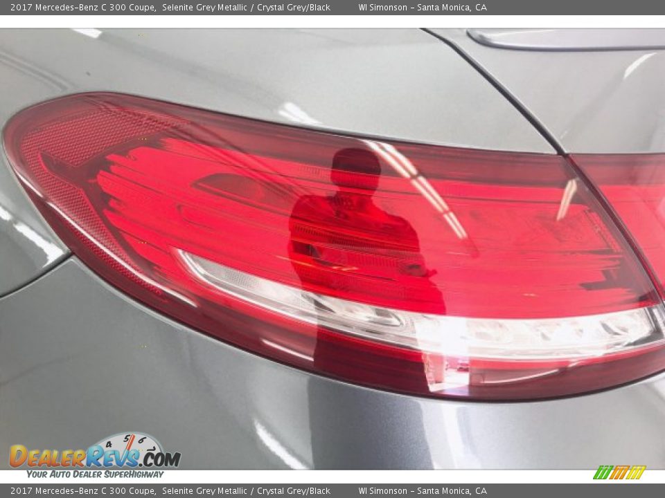 2017 Mercedes-Benz C 300 Coupe Selenite Grey Metallic / Crystal Grey/Black Photo #26