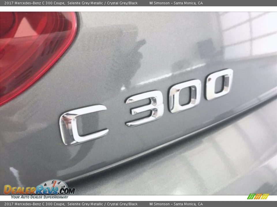 2017 Mercedes-Benz C 300 Coupe Selenite Grey Metallic / Crystal Grey/Black Photo #27
