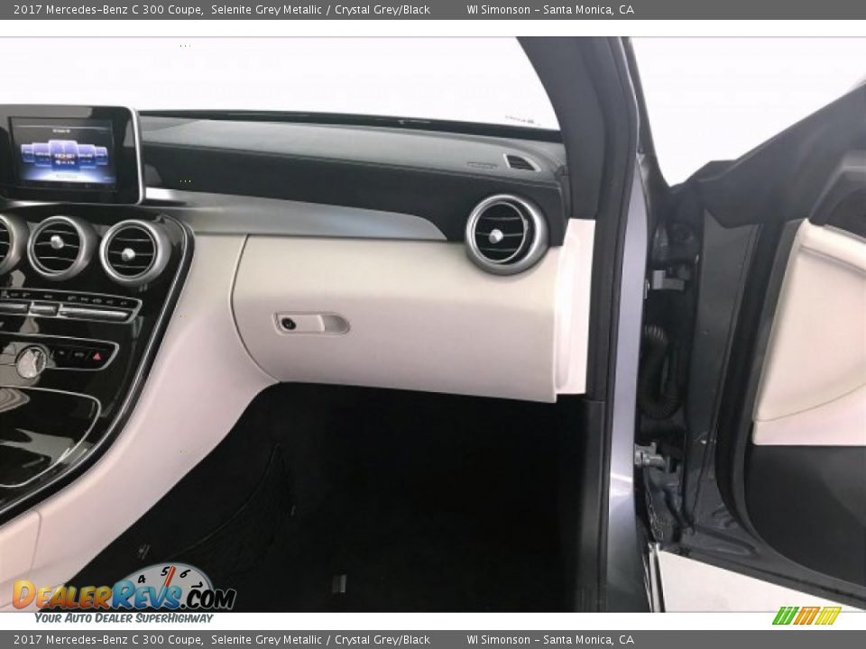 2017 Mercedes-Benz C 300 Coupe Selenite Grey Metallic / Crystal Grey/Black Photo #28