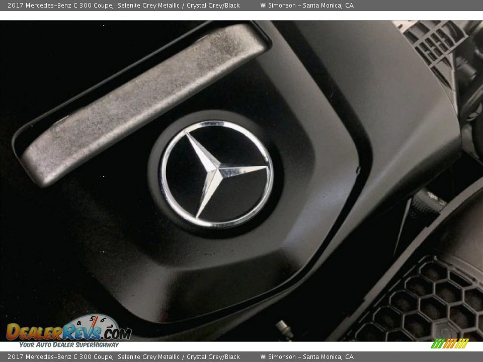 2017 Mercedes-Benz C 300 Coupe Selenite Grey Metallic / Crystal Grey/Black Photo #31
