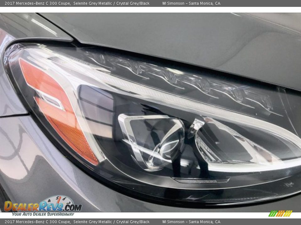 2017 Mercedes-Benz C 300 Coupe Selenite Grey Metallic / Crystal Grey/Black Photo #32