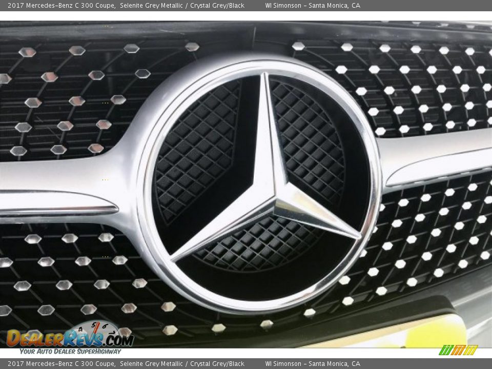 2017 Mercedes-Benz C 300 Coupe Selenite Grey Metallic / Crystal Grey/Black Photo #33