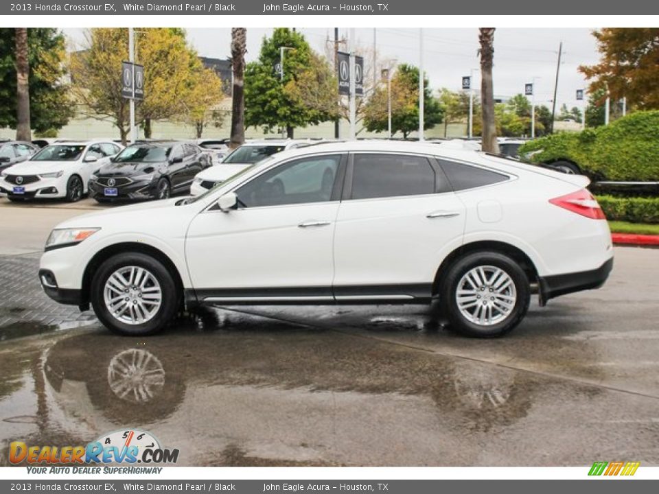2013 Honda Crosstour EX White Diamond Pearl / Black Photo #4