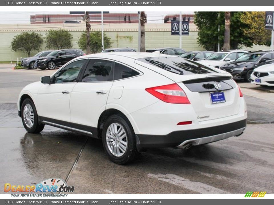 2013 Honda Crosstour EX White Diamond Pearl / Black Photo #5