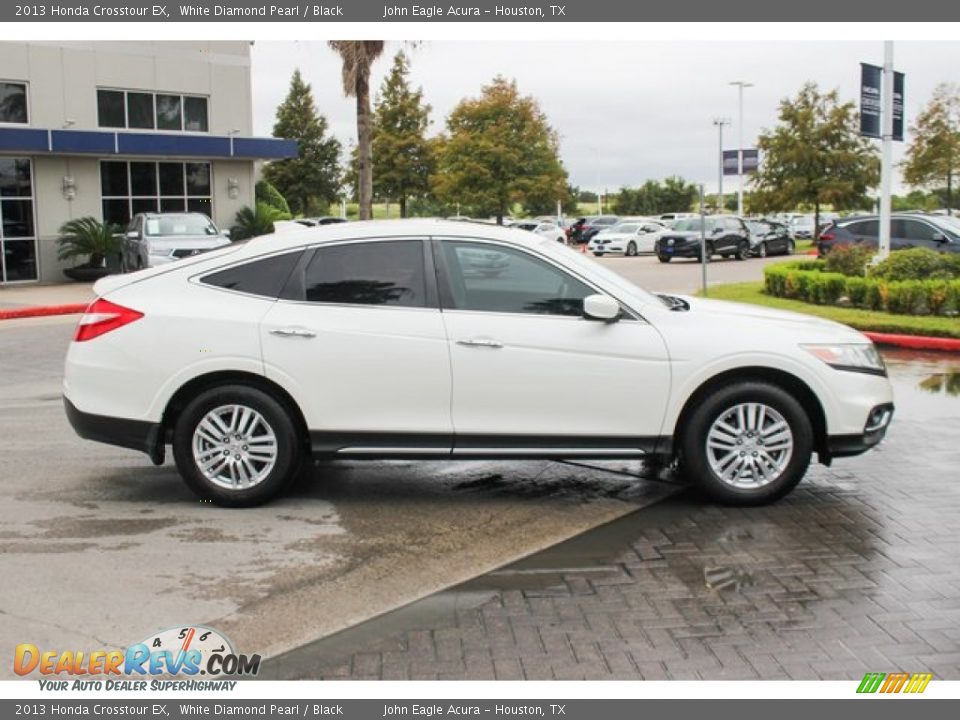 2013 Honda Crosstour EX White Diamond Pearl / Black Photo #8