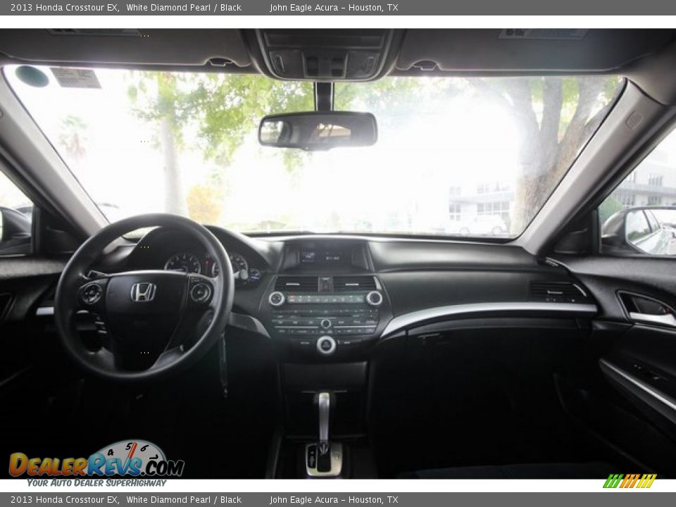 2013 Honda Crosstour EX White Diamond Pearl / Black Photo #9